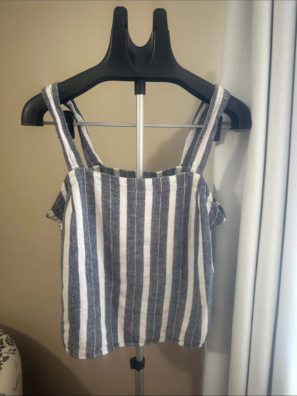 Striped Blue and White Matching Set